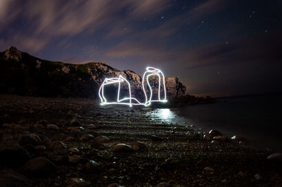 Prototyping Architecture as Light, Church Ope Cove - a Photographic Art Artowrk by Lewis Brown